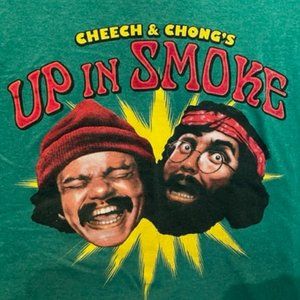T shirt Cheech and Chong's Up in Smoke  Green Size XL